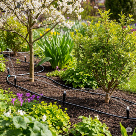 Автоматический полив сада. Капельный полив