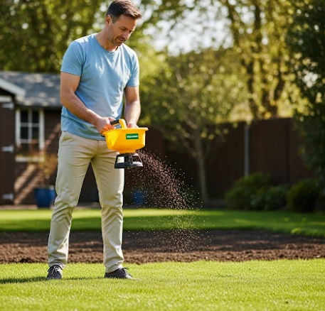 Посев газона